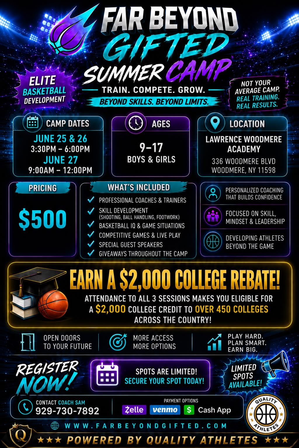 Far Beyond Gifted June Summer Camp flyer